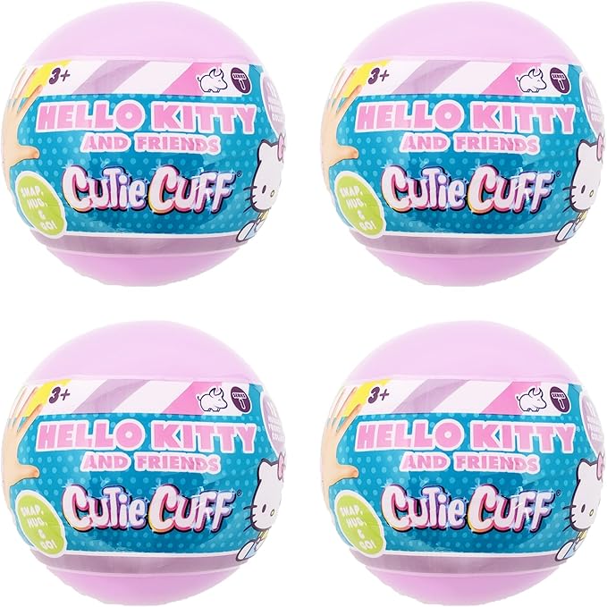 Bulls i Toy Sanrio Hello Kitty and Friends Cutie Cuff Slap Bands - Lot of 4 Blind Capsules