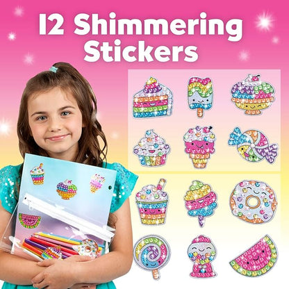 Creativity for Kids Big Gem Diamond Painting Kit: Sweets Stickers and Suncatchers - Diamond Art for Kids, DIY Stickers and Suncatcher Kit for Girls Ages 6-8+