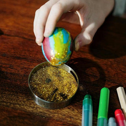 Large Wooden Eggs,3.1x2.3 inches 8 Count Unpainted Wooden Eggs in Carton for Painting, Crafts, and Dyeing, Food Toys for Kitchen Play and Room Decor