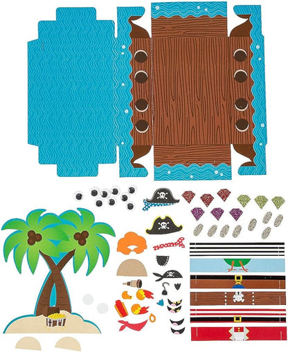 Fun Express Pirate Scene Egg Decorating Craft Kit – Makes 1