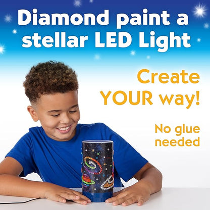 Creativity for Kids Big Gem Diamond Painting Light - Create Your Own DIY Night Light, Diamond Arts and Crafts Kit for Kids Ages 6-8+