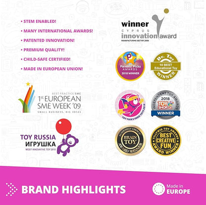 Engino STEM Girls Building Toys, 30 Motorized Model Set, Educational Set for Ages 6+, Construction Toys, Gifts for Girls, STEM Projects