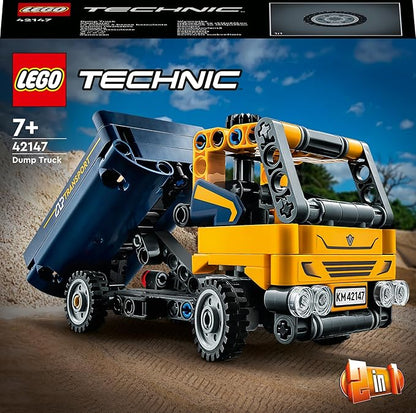 LEGO Technic Dump Car 42147 Toy Blocks, Present, Vehicles, City Making, Boys, Ages 7 and Up
