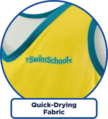 SwimSchool TOT Swim Trainer Vests for Toddlers Ages 2-4 – Boys/Girls – Multiple Colors/Styles – Learn to Swim Pool Floaties