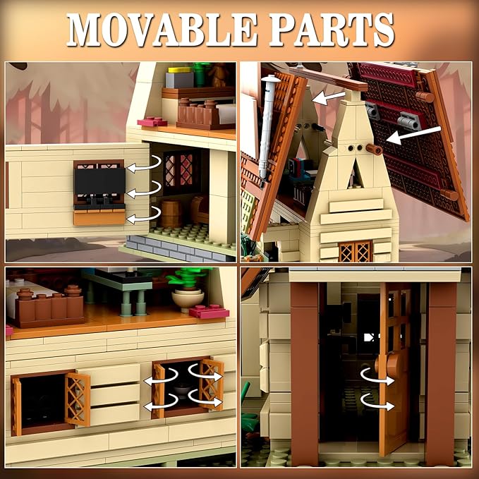 Mystery House Building Sets, 1108 PCS Gravity Shack Building Blocks Toy, Compatible with Lego House Cabin, Christmas Birthday Gift for Boys Girls Adults and Fans