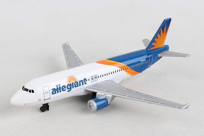 Daron Allegiant Air Airport Playset with Die-Cast Metal Model Airplane with Plastic Parts, Cars and Transportation Toys for Kids Ages 3+
