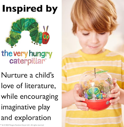 Creativity for Kids The Very Hungry Caterpillar: Ready to Grow Garden [Amazon Exclusive] Science Terrarium Kit Inspired from The World of Eric Carle Books, Gifts for Kids Ages 6-8+