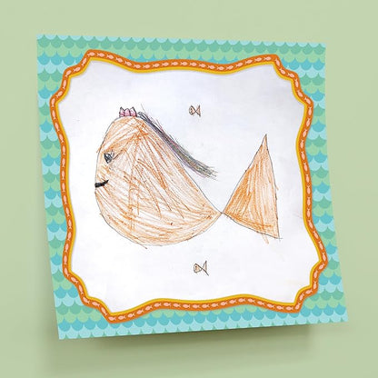 Knock Knock Kids Instant Masterpiece! Pet Portraits Sticky Art Pad: Fancy-Framed Art Pad for Kids (40 Adhesive Sheets, 10 Each of 4 Styles), 10 x 8-Inches