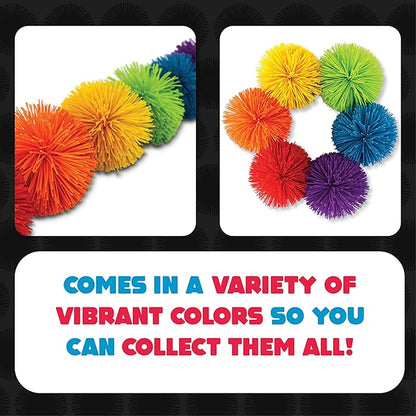 Koosh Balls 3 inch, Single Assorted Color - Kids Outdoor Toys, Beach Toys, Kids Games, Outdoor Games for Adults and Family, Outdoor Games for Kids, Kids Toys, Fidget Toys for Kids, Ages 3+