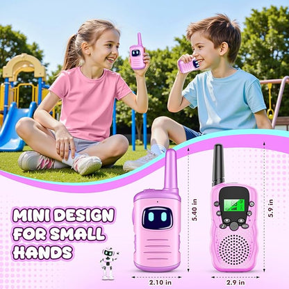 Kids Walkie Talkies Toys for Girls: Toys Walkie Talkies for Kids 2 Pack Easter Birthday Gifts Basket Stuffers for 3 4 5-7 Year Old Girls Grandkids Toy Age 4-5 6-8 Years Old Camping Purple