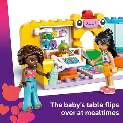 LEGO Friends Aliya's Baby Sister's Playroom Building Toy - Pretend Play Set for Kids, Girls and Boys, Ages 6+ - with 2 Minidolls, Baby Figure, and Stroller - Gift Idea for Birthdays - 42645