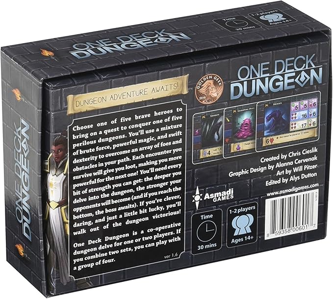 Asmadi Games One Deck Dungeon, For 168 months to 9600 months