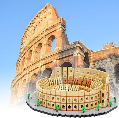 Building Blocks Set Roman Colosseum Model Micro Building Blocks 5594 PCS Famous Architecture Model Mini Building Kit, Gift for Kids and Adults