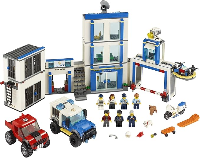 LEGO City Police Station 60246 Police Toy, Fun Building Set for Kids, New 2020 (743 Pieces)