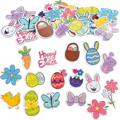 JOYIN 686 Pcs Easter Craft Kits with Assorted Stickers, Foam Stickers, Stampers and Temporary Tattoos for Kids Party Favors, Easter Crafts & Basket Stuffers and Classroom Homeschool Art Decor