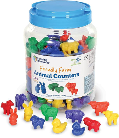 Learning Resources Friendly Farm Counters, Educational Counting & Sorting Toy, Set of 144