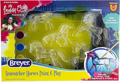 Breyer Horses Stablemates Suncatcher Horses Craft Set | 5 Piece Set | 1:32 Scale | Model 4237, Yellow