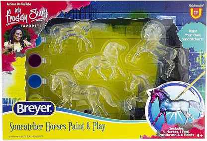 Breyer Horses Stablemates Suncatcher Horses Craft Set | 5 Piece Set | 1:32 Scale | Model 4237, Yellow