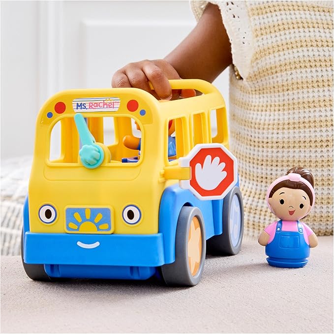 Ms. Rachel Official My First Learning Electronic School Bus with 2 Figures, Music & Sounds, Educational Toys & Toddler Toys for Girls & Boys Ages 1-3+