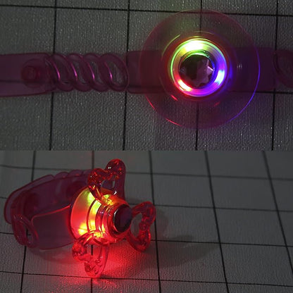 PROLOSO 24 Pack Light Up Party Favors Bulk Led Bracelets for Kids Fidget Spinner Toys Glow in The Dark Birthday Party Supplies Goodie Bags Fillers