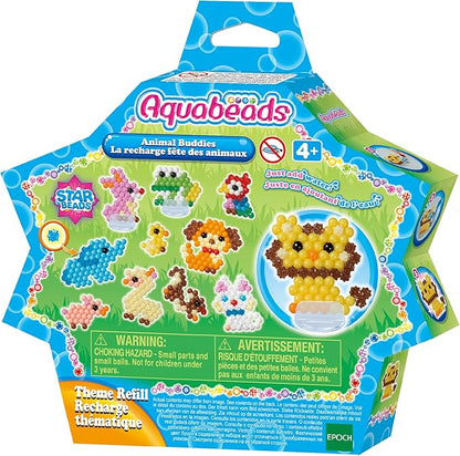 Aquabeads Arts & Crafts Animal Buddies Theme Refill with Beads and Templates
