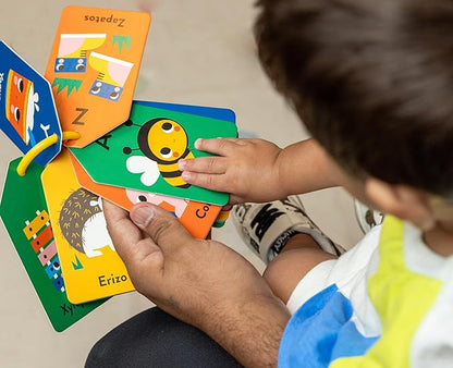 Mudpuppy Spanish English ABC — Ring Flashcards 26 Double Sided Bilingual Alphabet Cards Reclosable Ring With Colorful Art For Ages 1+ Perfect For Preschool Or Travel For Teachers And Parents