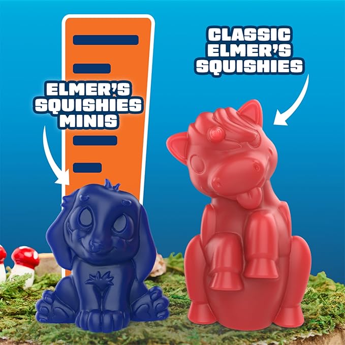 Elmer's Squishies Minis, Make Your Own Squishies Kit, Creates 9 Characters