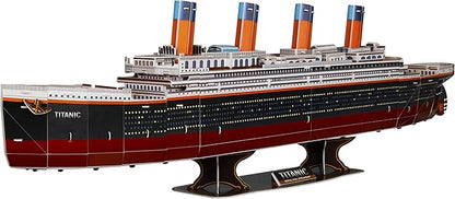 WISESTAR 32.2" L Large Titanic 3D Puzzles Model for Adults and Kids, 116PCS Sinking Cruise Boat Ship Play Model Game Toy Craft Kits, Educational Toy Birthday Gift for Boys Girls