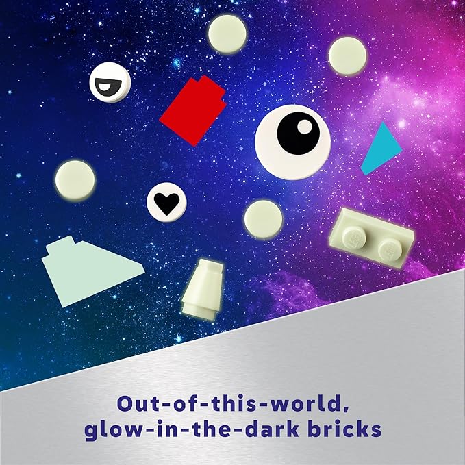 LEGO Classic Creative Space Planets Building Toys Set - Space Toys for Kids, Boys & Girls, Ages 5+ - Includes Alien, Rocket Ship, & Glow in The Dark Bricks - Birthday Gift Idea - 11037