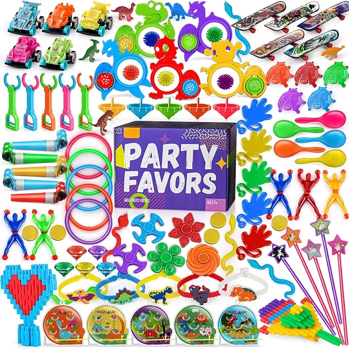 Amy&Benton 200PCS Little Toys for Kids School Prizes for Kids Toys Bulk Party Favors Gifts Treasure Box Toys