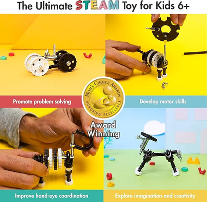 Build Your Own Animal Robot, Educational Stem Building Toys for Kids Age 6 7 8 9+ Year Old, Zebra Robot Stem Toys Engineering Kit, Construction Toys Steam Gift for Boys Girls