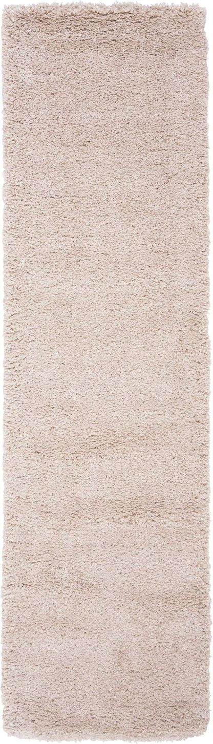 SAFAVIEH Royal Shag Collection Runner Rug - 2'2" x 8', Beige, Non-Shedding & Easy Care, 2-inch Thick Ideal for High Traffic Areas in Living Room, Bedroom (RYG115B)