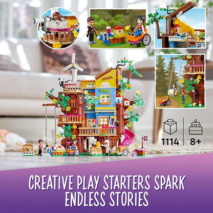 LEGO Friends Friendship Tree House 41703 Set with Mia Mini Doll, Nature Eco Care Educational Toy, Gifts for Kids, Girls and Boys Ages 8 Plus