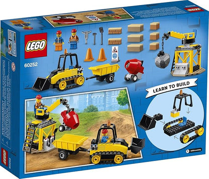 LEGO City Construction Bulldozer 60252 Toy Construction Set, Cool Building Set for Kids (126 Pieces)