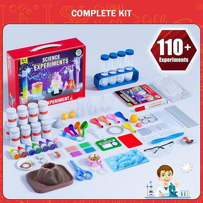 Science Kits for Kids - 110 Experiments Science Kit for Kids Age 6-8, 8-12, Kids Science Kits Age 5-8+, Science Kits STEM Kits Educational Scientific Toys for Kids 6 7 8 9 10 12+ Years Old