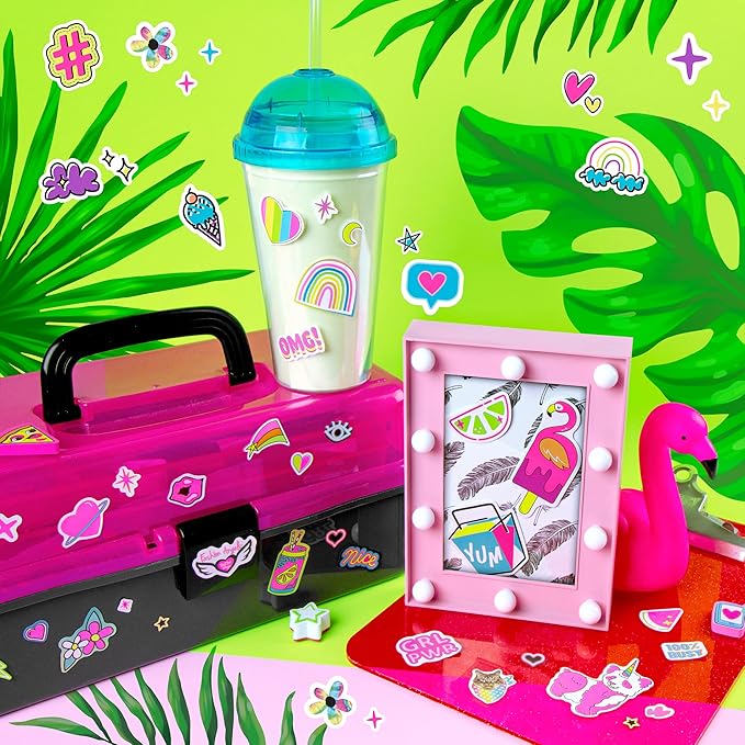 Fashion Angels 1,000+ Totally Rainbow Sticker Book Multi Pack, Bulk Pack of 4 Colorful Craft Sticker Books, Ideal Gift & Party Favor for Kids, Tweens, Teens