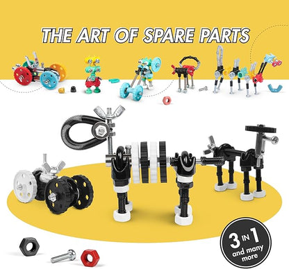 Build Your Own Animal Robot, Educational Stem Building Toys for Kids Age 6 7 8 9+ Year Old, Zebra Robot Stem Toys Engineering Kit, Construction Toys Steam Gift for Boys Girls