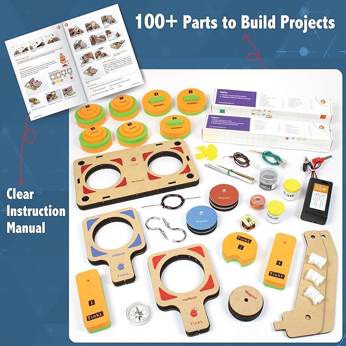 Butterfly Edufields 30in1 STEM Kits for Kids Age 8-10-12 | STEM Toys for Ages 8-13 | Electricity & Magnetism | Science Project Kit for Boys & Girls Aged 8-10-12-14 | Best Educational Birthday Gift