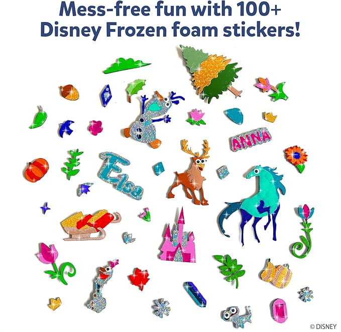 Skillmatics Art & Craft Activity - Foil Fun Disney Frozen, No Mess Art for Kids, Craft Kits, DIY Creative Activity, Gifts for Girls & Boys Ages 4, 5, 6, 7, 8, 9