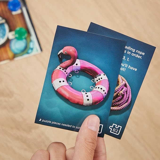 Clue Board Game Sabotage on The High Seas, Escape Room Game, Murder Mystery Games, Cooperative Family Board Game, 1-6 Players, 10+