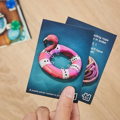 Clue Board Game Sabotage on The High Seas, Escape Room Game, Murder Mystery Games, Cooperative Family Board Game, 1-6 Players, 10+