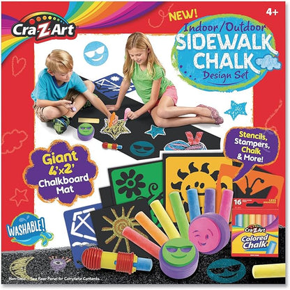Cra-Z-Art Indoor Outdoor Sidewalk Chalk Design Set