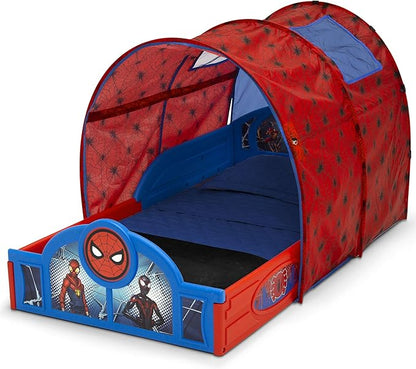 Delta Children Marvel Spider Man Sleep and Play Toddler Bed with Tent