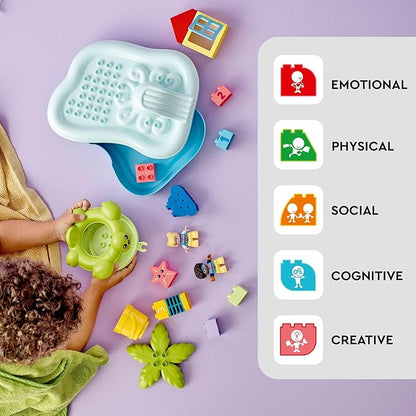 LEGO DUPLO Town Water Park 10989 Educational Building Bath Toy Set for Toddlers Ages 2+, Features a Floating Turtle Ring and Water Bucket to Encourage Imaginative Play in The Bath