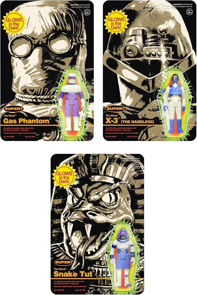 Super7 The Worst Killer Gas Phantom (Monster Glow) - 3.75" The Worst Action Figure Collectibles and Retro Toys