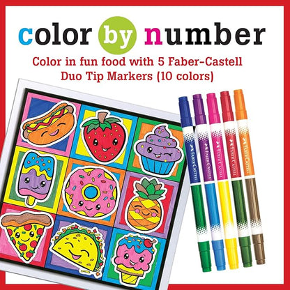 Faber-Castell Color by Number Foodie Friends - Color and Display 1 Color by Number Board