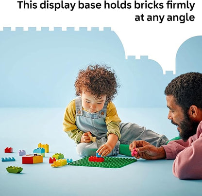 LEGO DUPLO Green Building Plate - Learning and Educational Building Toy for Toddlers, Preschool, Boys and Girls, Ages 1.5+ - Gift Ideas for Birthdays - 10460