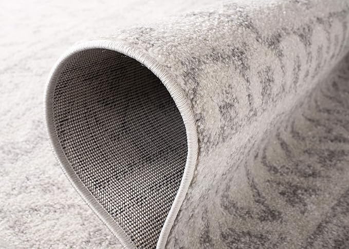 SAFAVIEH Adirondack Collection Accent Rug - 3' x 5', Ivory & Silver, Moroccan Boho Distressed Design, Non-Shedding & Easy Care, Ideal for High Traffic Areas in Entryway, Living Room, Bedroom (ADR119A)