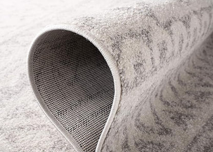 SAFAVIEH Adirondack Collection Accent Rug - 3' x 5', Ivory & Silver, Moroccan Boho Distressed Design, Non-Shedding & Easy Care, Ideal for High Traffic Areas in Entryway, Living Room, Bedroom (ADR119A)