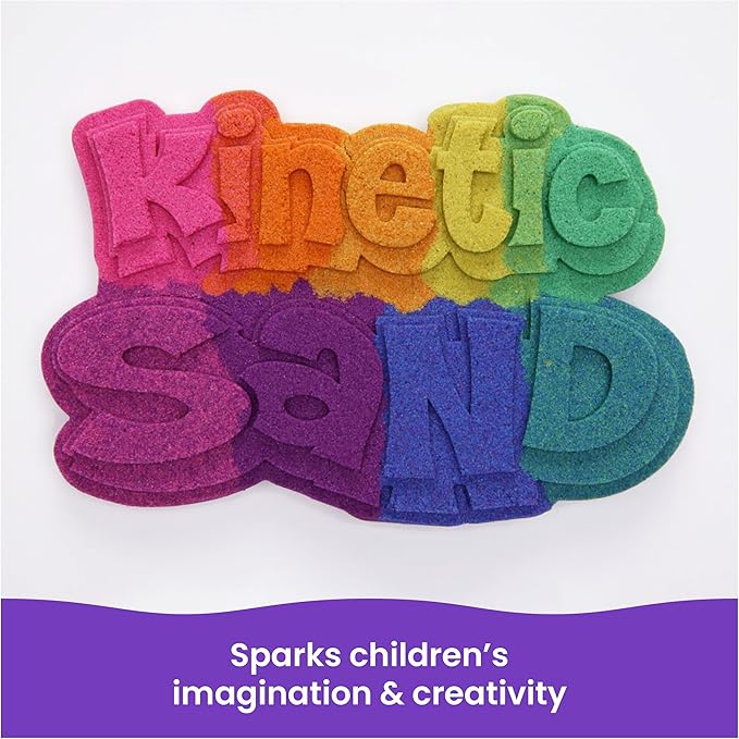 Kinetic Sand, 2.5lbs Green Play Sand, Moldable Sensory Toys for Kids, Resealable Bag, for Ages 3 and up